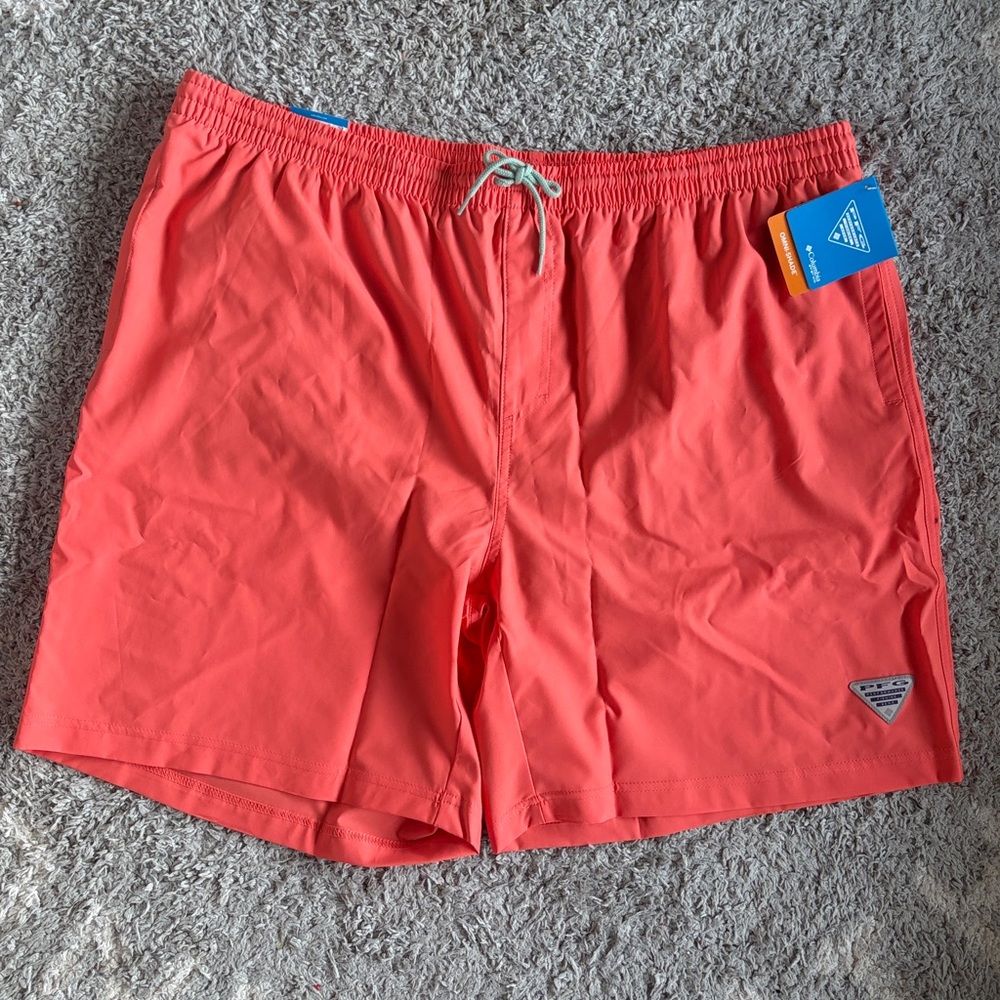 ✨$24✨NWT•Columbia Mens PFG Ramble Swim Short w/ Mesh Liner| XXL 8” Inseam